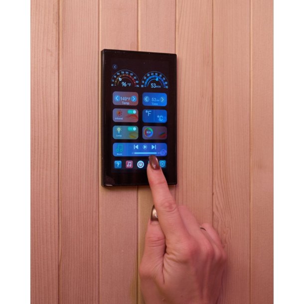 Sauna Moon Infrar&oslash;d Rund 1 plads tr&aelig;farve Holls